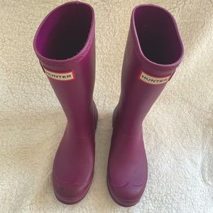 Hunter Original Tall Rain Boots Size 4, EUC